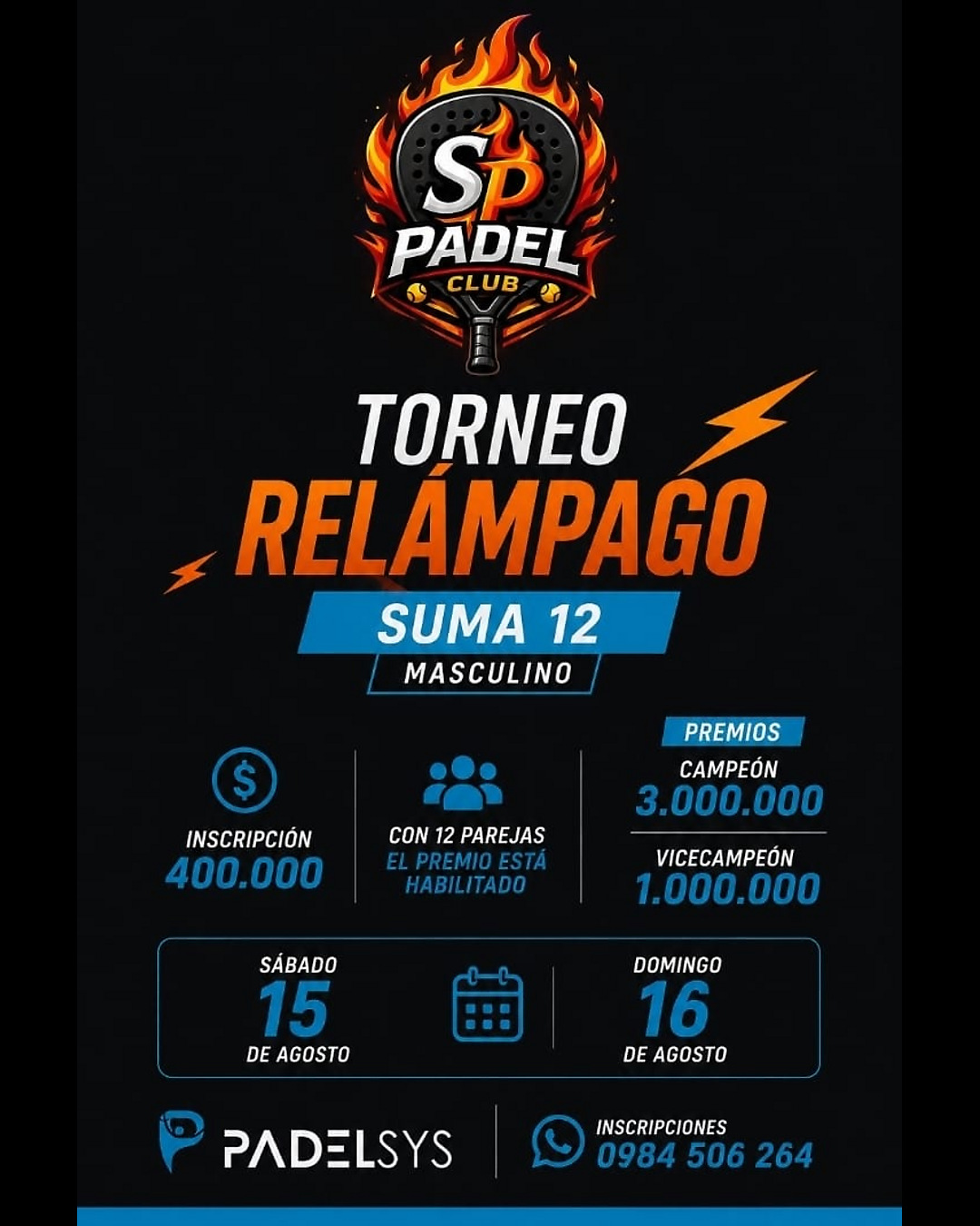 TORNEO RELAMPAGO