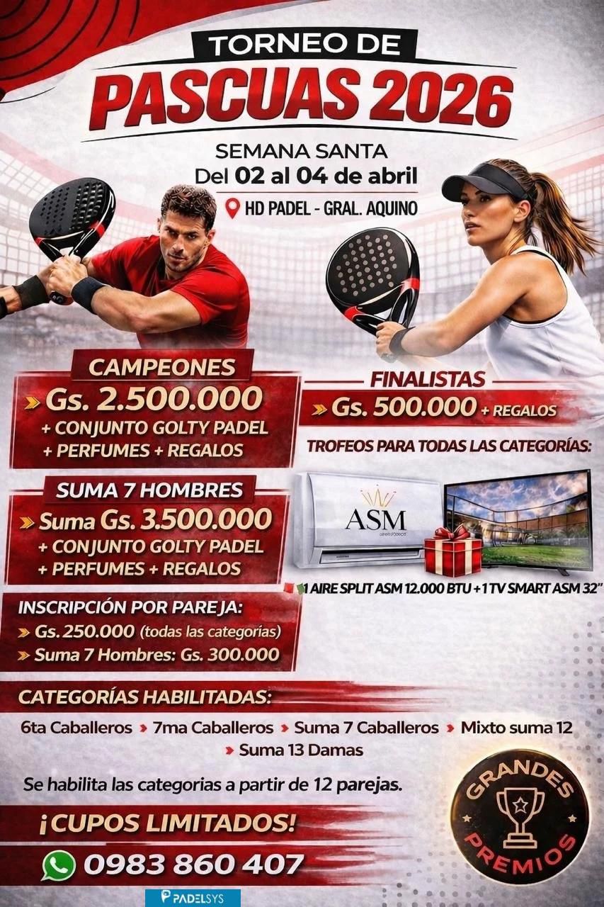 TORNEO DE PASCUAS 2026