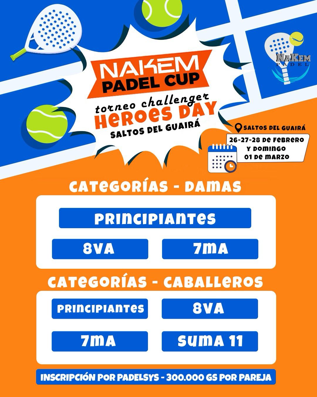 TORNEO CHALLENGER HEROES DAY