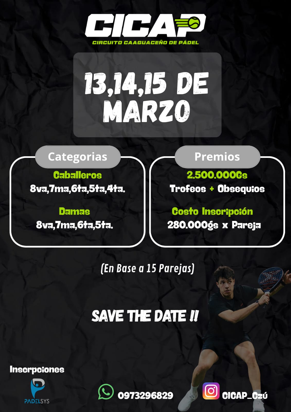 CIRCUITO CAAGUACEÃ‘O DE PADEL