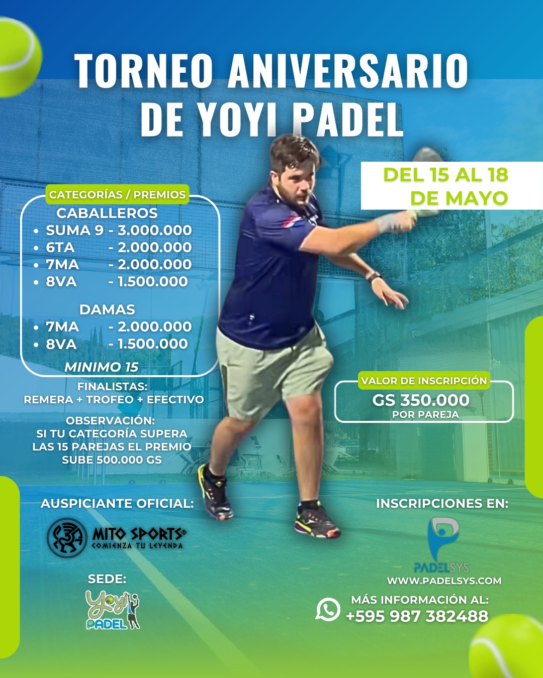 TORNEO ANIVERSARIO YOYI PADEL